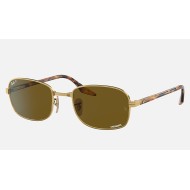 RB3690 CHROMANCE
Lenses: Polarized Brown Chromance Classic  +  Frame: Gold