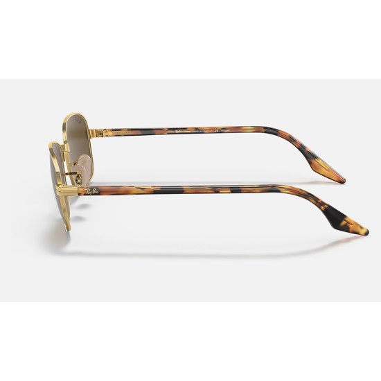 RB3690 CHROMANCE
Lenses: Polarized Brown Chromance Classic  +  Frame: Gold