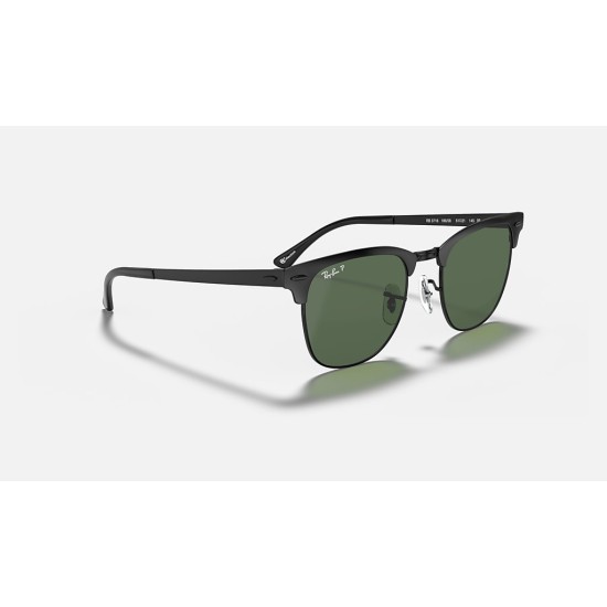 CLUBMASTER METALLenses: Polarized Green Classic G-15  +  Frame: Black