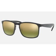RB4264 CHROMANCE
Lenses: Polarized Green Chromance Mirror  +  Frame: Grey