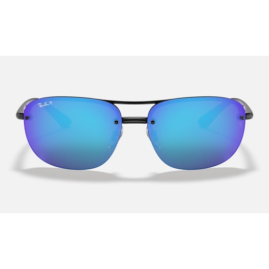 RB4275CH CHROMANCE
Lenses: Polarized Blue Chromance Mirror  +  Frame: Black