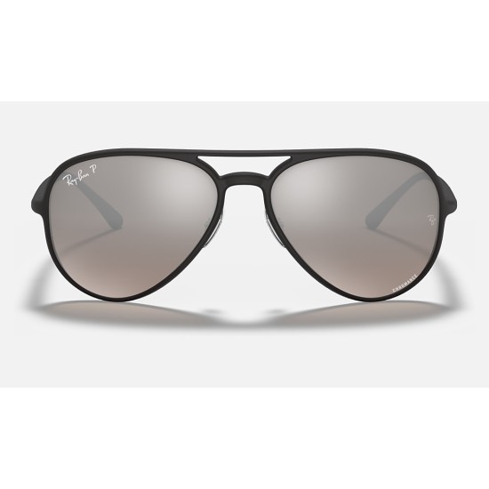 RB4320CH CHROMANCE
Lenses: Polarized Silver Chromance Gradient - Mirror  +  Frame: Black