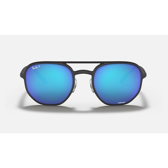 RB4321CH CHROMANCE
Lenses: Polarized Blue Chromance Mirror  +  Frame: Black