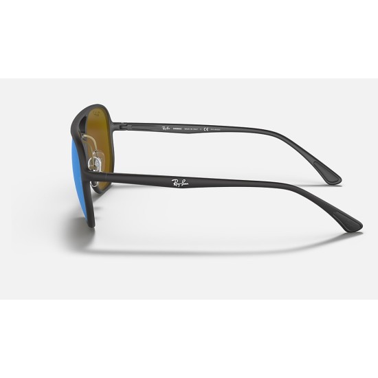 RB4321CH CHROMANCE
Lenses: Polarized Blue Chromance Mirror  +  Frame: Black