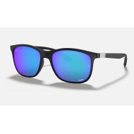 RB4330CH CHROMANCE
Lenses: Polarized Blue Chromance Mirror  +  Frame: Black