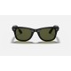 WAYFARER EASE
Lenses: Polarized Green Classic G-15  +  Frame: Black