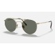 ROUND DOUBLE BRIDGE TITANIUM
Lenses: Polarized Green Classic G-15  +  Frame: Gold