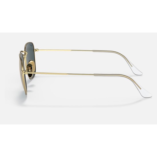 FRANK TITANIUM
Lenses: Polarized Blue Mirror  +  Frame: Gold