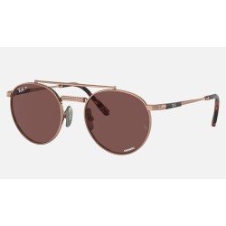 ROUND II TITANIUM
Lenses: Polarized Dark Violet Chromance Classic  +  Frame: Rose Gold