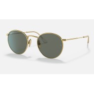 ROUND TITANIUM
Lenses: Polarized Green Classic G-15  +  Frame: Gold