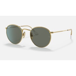 ROUND TITANIUM
Lenses: Polarized Green Classic G-15  +  Frame: Gold